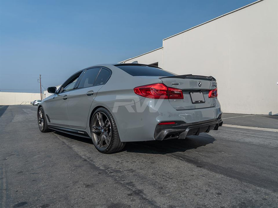 BMW G30 EC Style Carbon Fiber Rear Diffuser