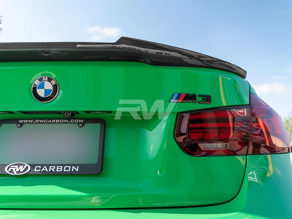 BMW F30 F80 M4 Style Carbon Fiber Trunk Spoiler