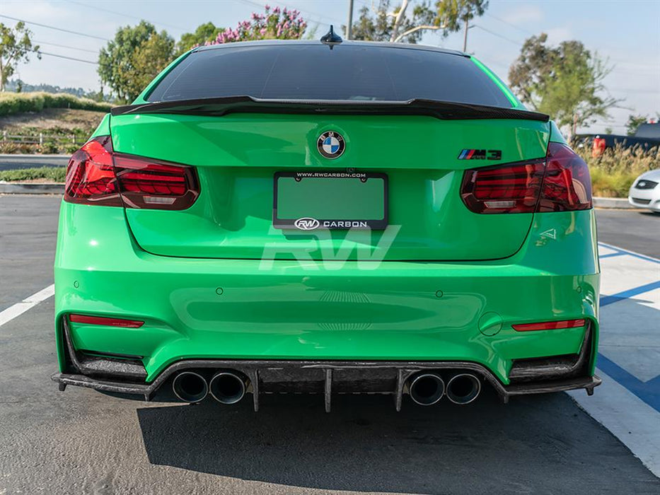 BMW F30 F80 M4 Style Carbon Fiber Trunk Spoiler