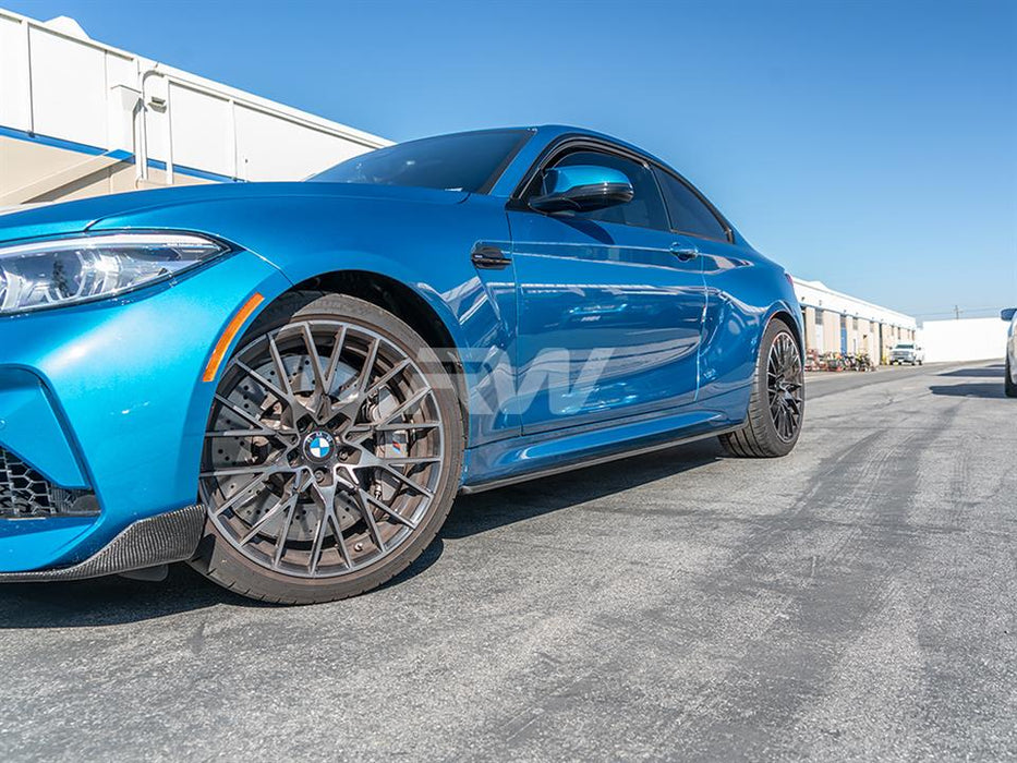 BMW F87 M2 Carbon Fiber Side Skirt Extensions