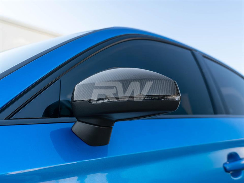 Audi 8V A3 S3 RS3 Carbon Fiber Mirror Cap Replacements