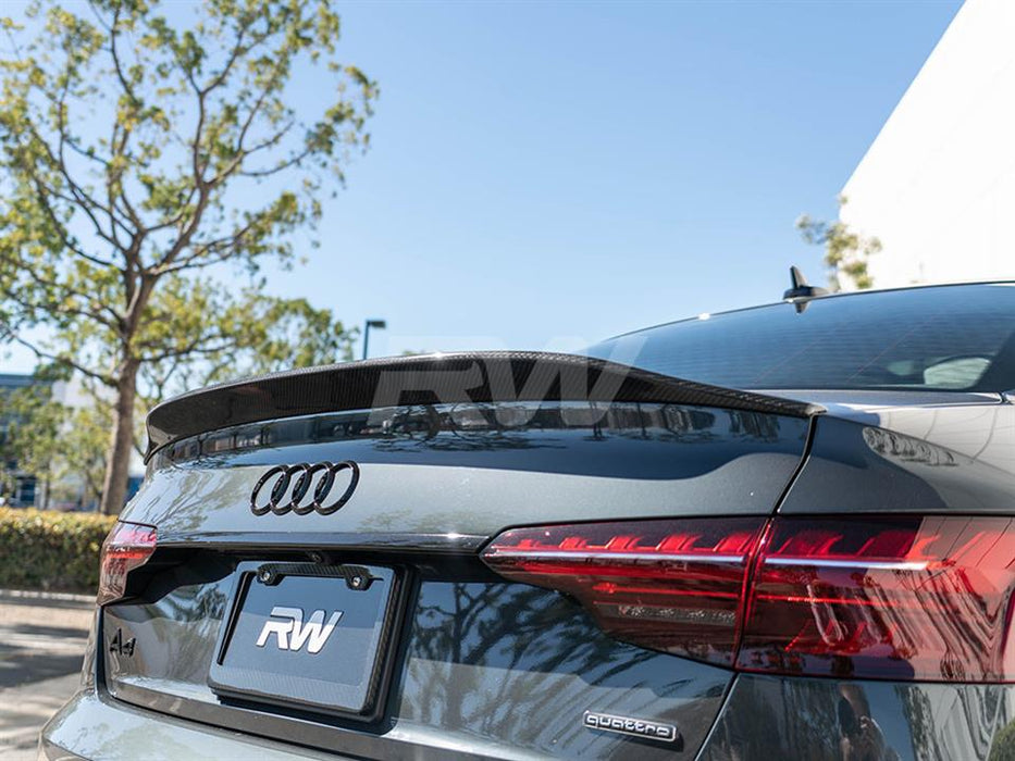 Audi B9 A4 S4 Carbon Fiber Trunk Spoiler