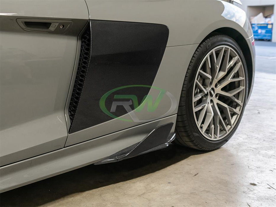 Audi R8 4S Carbon Fiber Side Skirt Winglets