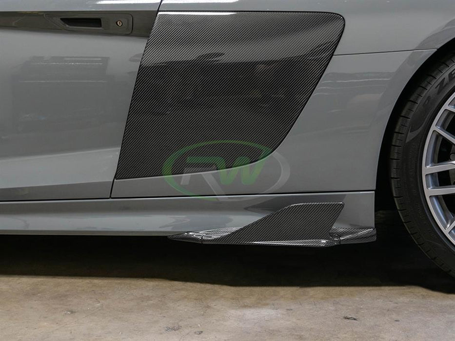 Audi R8 4S Carbon Fiber Side Skirt Winglets