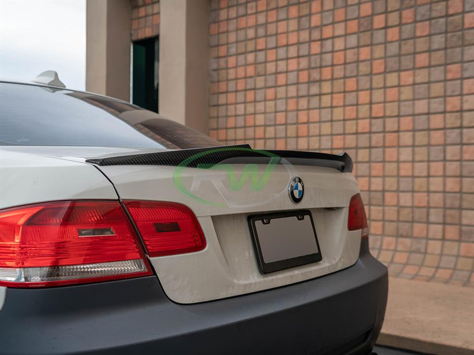 BMW E92 M4 Style Carbon Fiber Trunk Spoiler