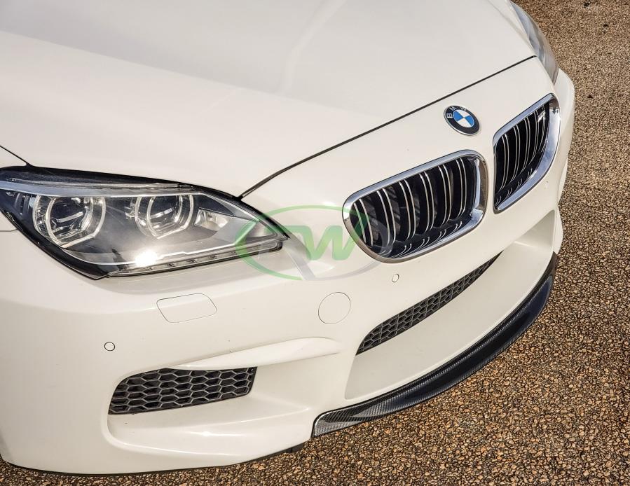 BMW F06 F12 F13 M6 Center Full CF Front Lip Spoiler