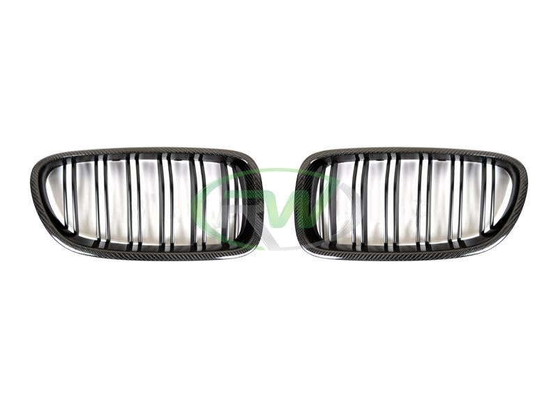 BMW F10 Carbon Fiber Double Slat Grilles