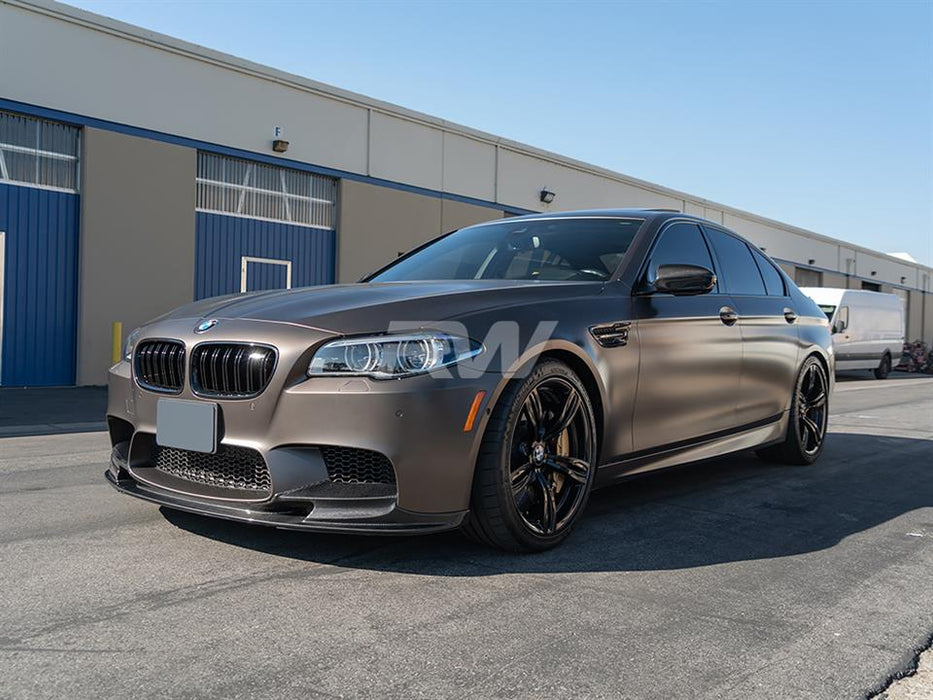 BMW F10 M5 3D Style Carbon Fiber Front Lip