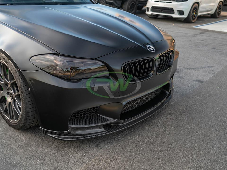 BMW F10 M5 3D Style Carbon Fiber Front Lip