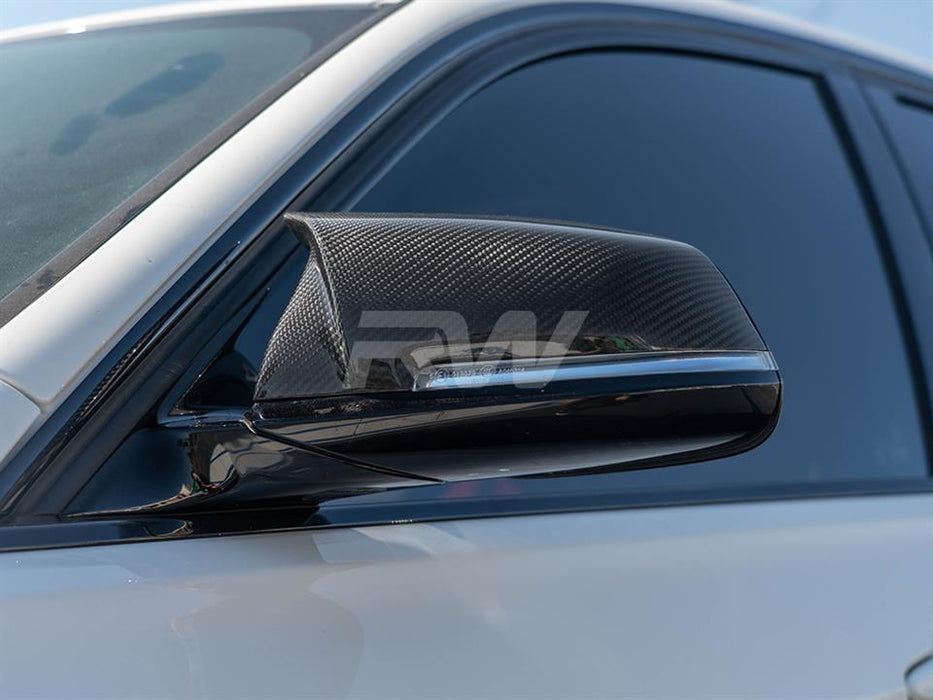 BMW F22 F30 F32 M Styled Carbon Fiber Mirror Caps