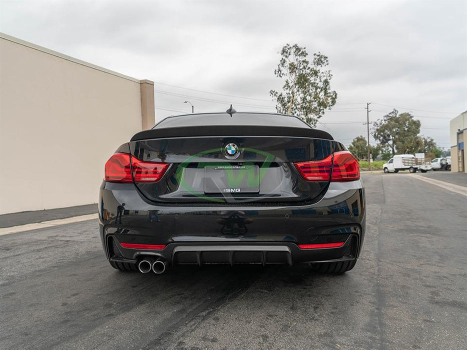 BMW F32 F33 F36 Performance Style Carbon Fiber Diffuser