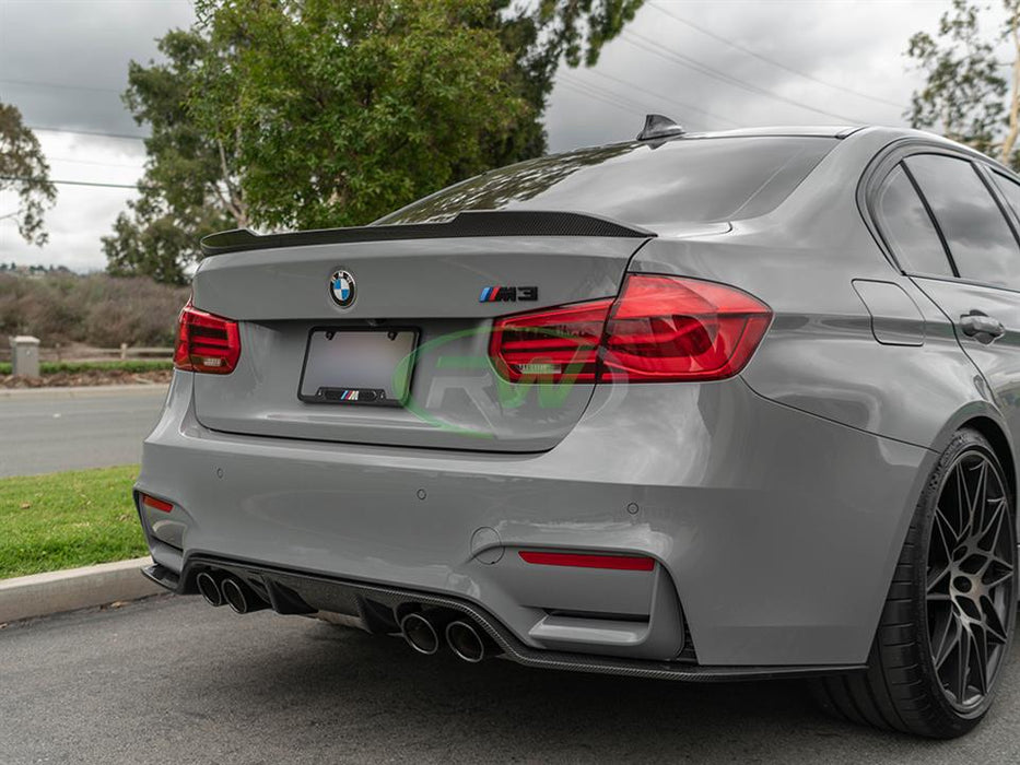 BMW F30 F80 M3 CS Style CF Trunk Spoiler