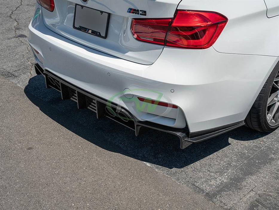 BMW F8X M3 M4 Exotics V2 Style CF Rear Diffuser