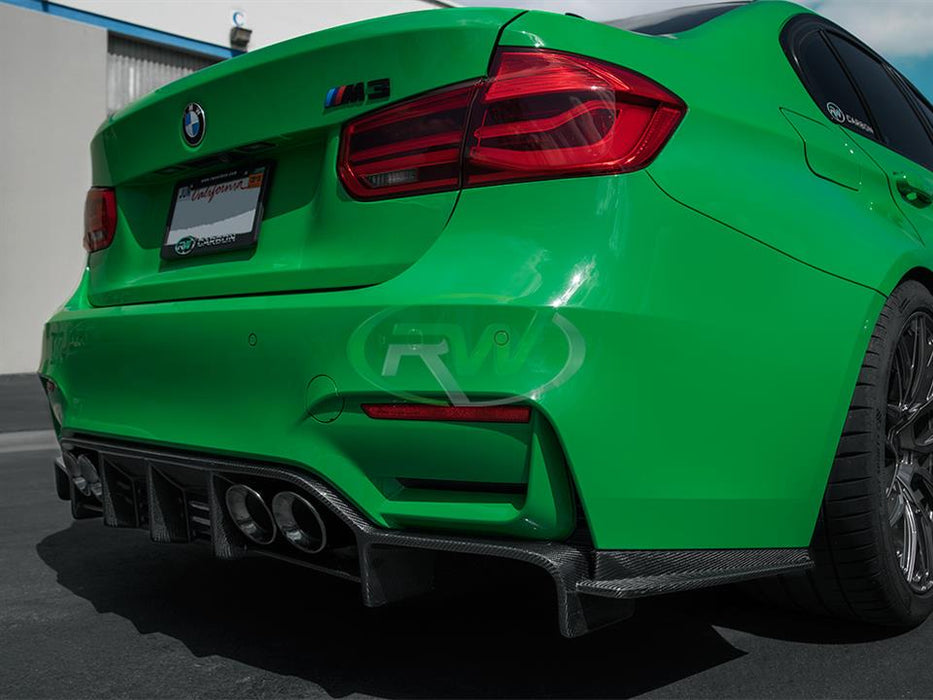 BMW F8X M3 M4 Exotics V2 Style CF Rear Diffuser