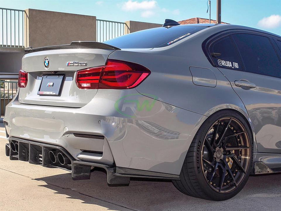 BMW F8X M3 M4 Exotics V2 Style CF Rear Diffuser