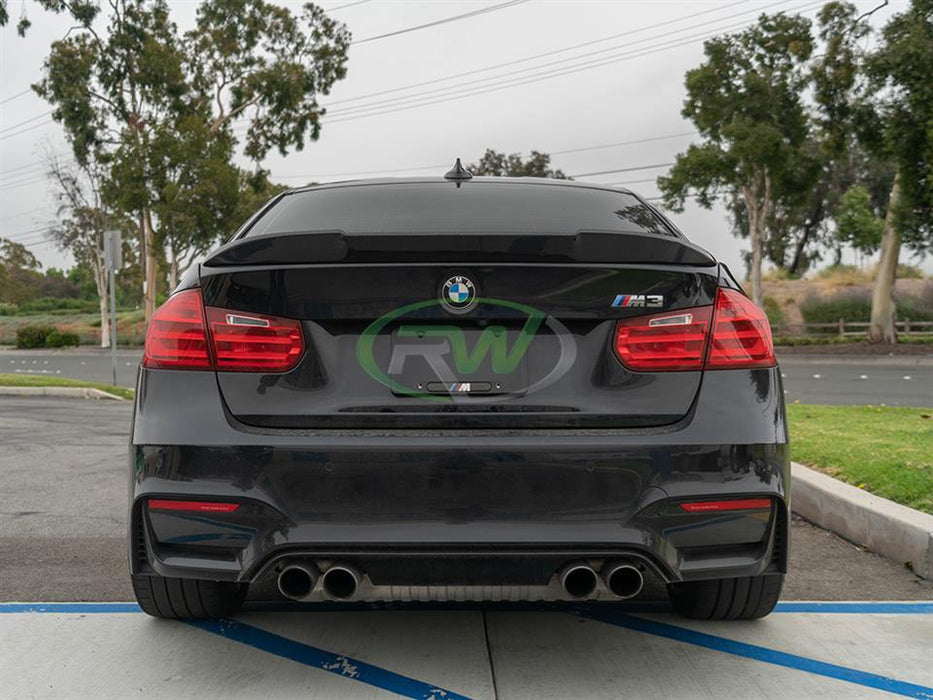 BMW F30 F80 M3 RWS Carbon Fiber Trunk Spoiler