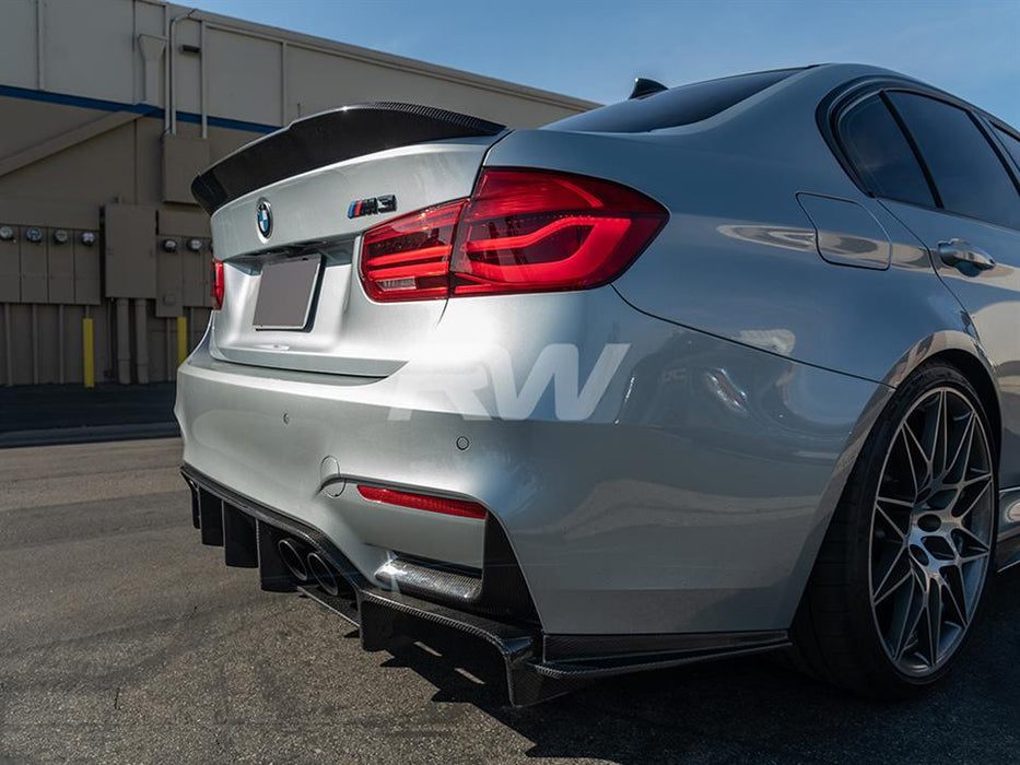 BMW F30 F80 M3 RWS Carbon Fiber Trunk Spoiler