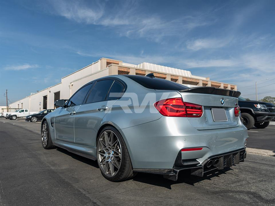 BMW F30 F80 M3 RWS Carbon Fiber Trunk Spoiler