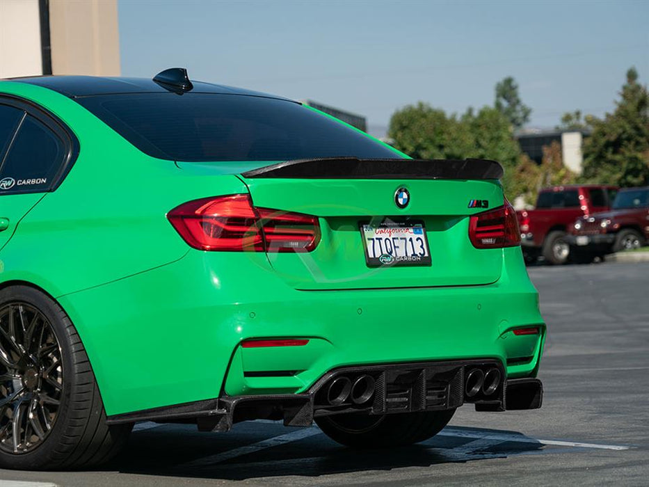 BMW F30 F80 M3 RWS Carbon Fiber Trunk Spoiler