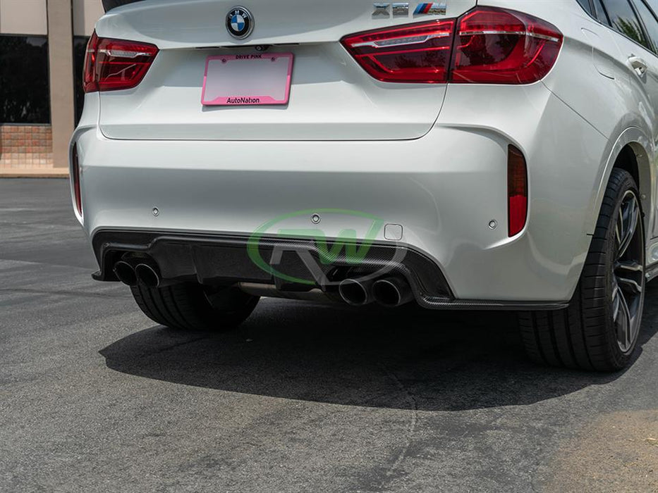 BMW F86 X6M 3D Style Carbon Fiber Diffuser