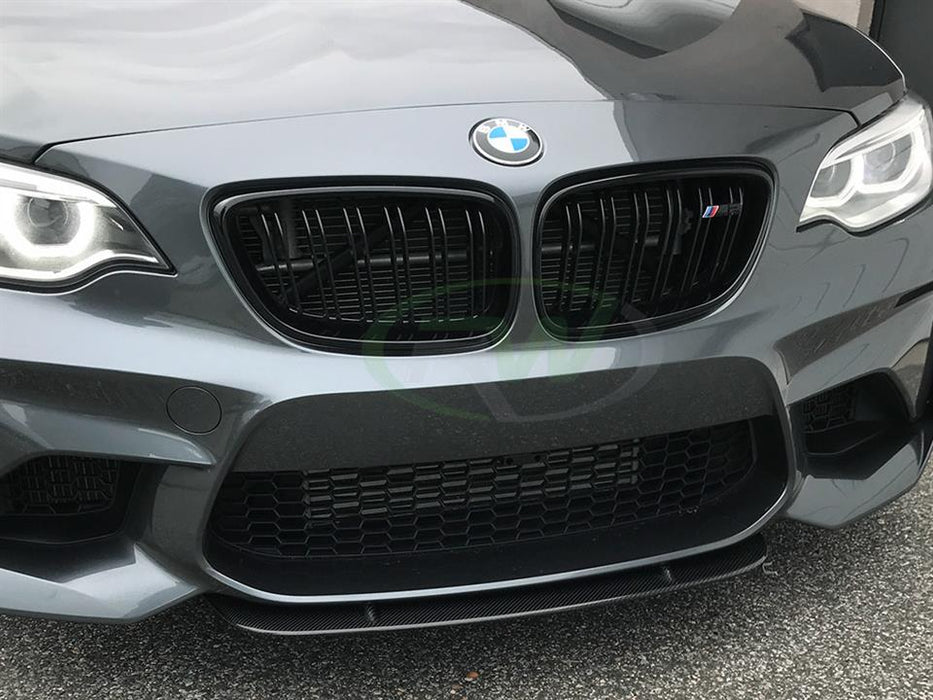 BMW F87 M2 Center Carbon Fiber Front Lip Spoiler