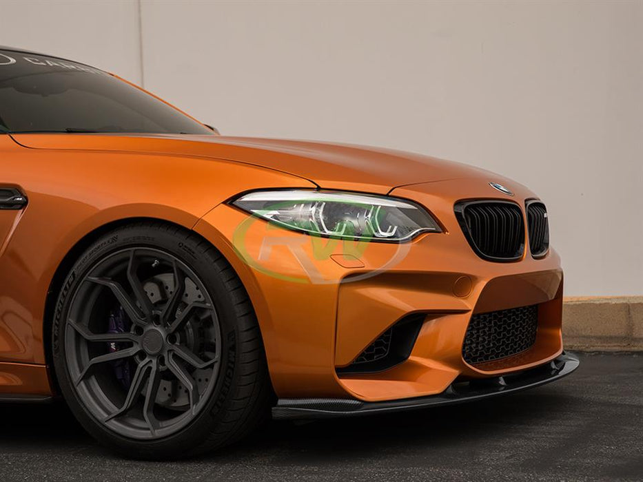 BMW F87 M2 3D Style CF Front Lip Spoiler