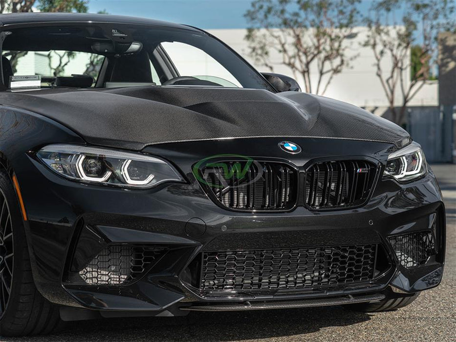 BMW F87 M2 Center Carbon Fiber Front Lip Spoiler