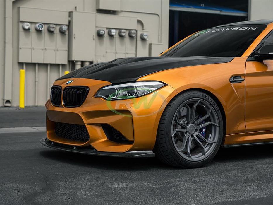 BMW F87 M2 3D Style CF Front Lip Spoiler