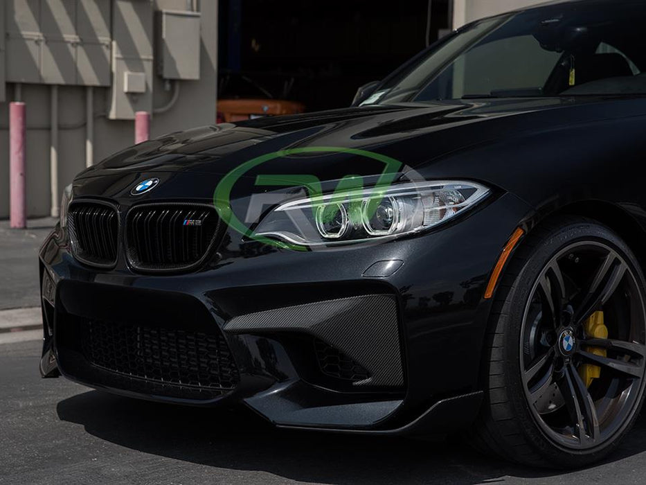 BMW F87 M2 Carbon Fiber Upper Bumper Splitters