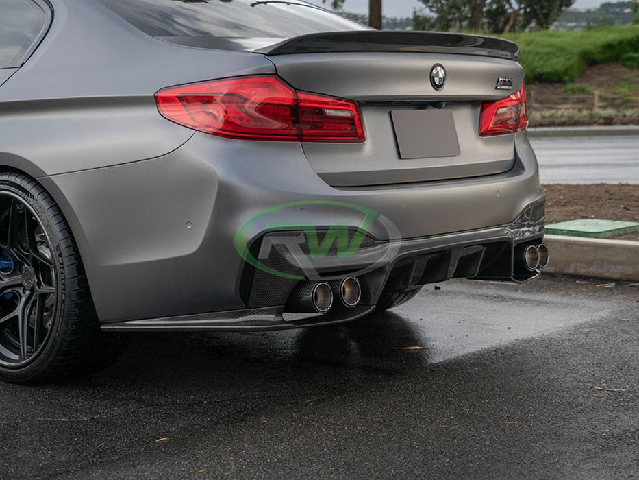 BMW F90 M5 3D Style Carbon Fiber Diffuser