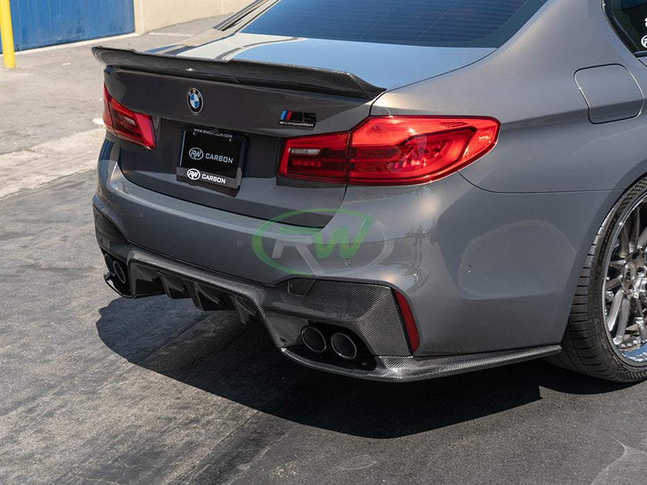 BMW F90 M5 3D Style Carbon Fiber Diffuser