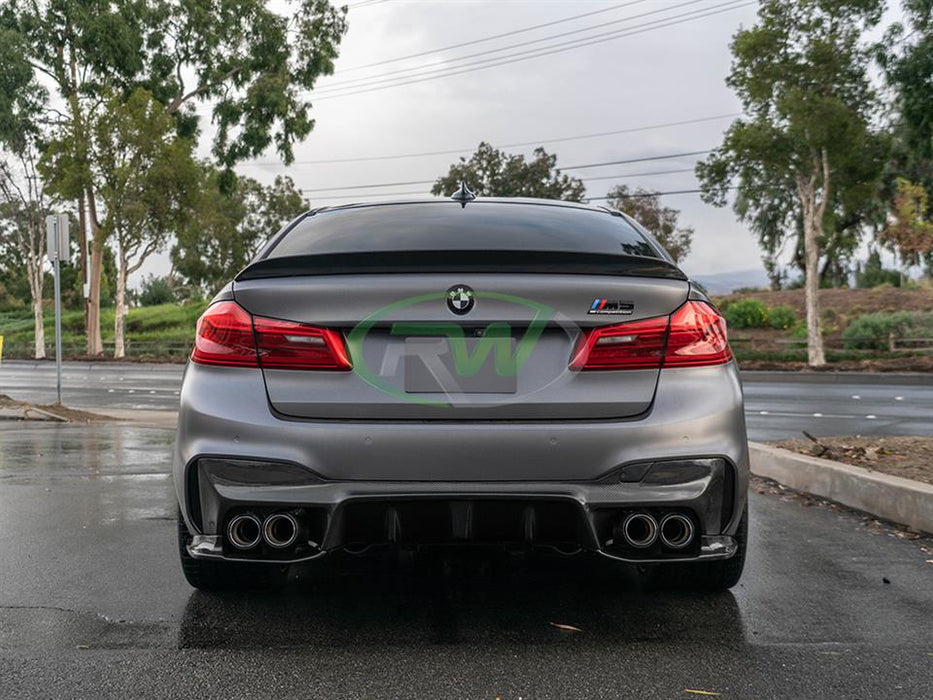 BMW F90 M5 3D Style Carbon Fiber Diffuser