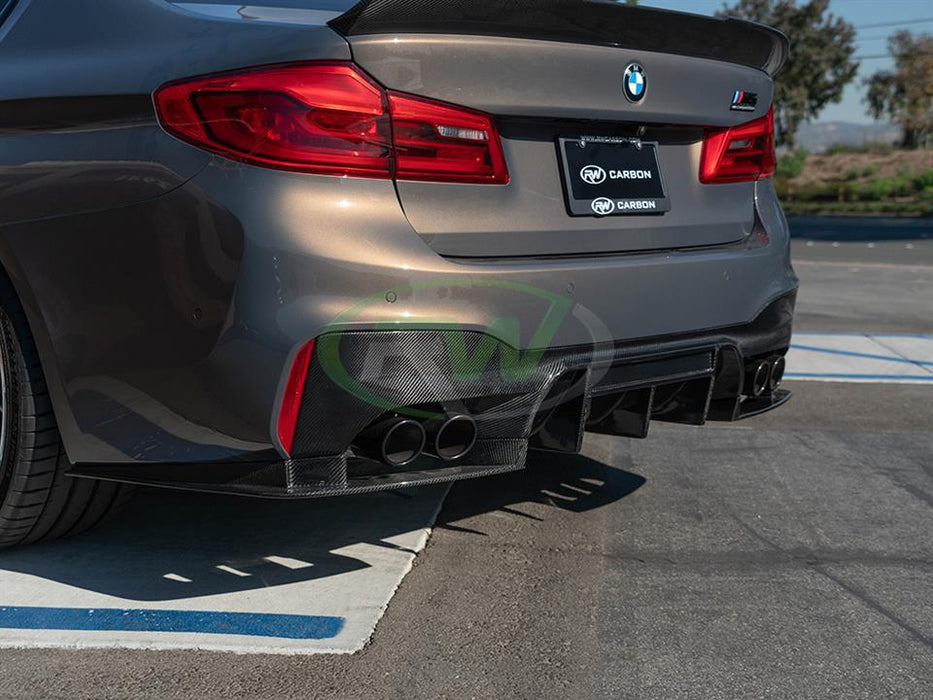 BMW F90 M5 RWS Carbon Fiber Rear Diffuser