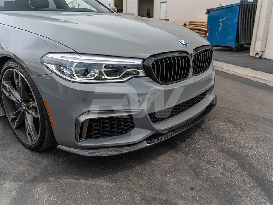 BMW G30 3D Style Carbon Fiber Front Lip Spoiler