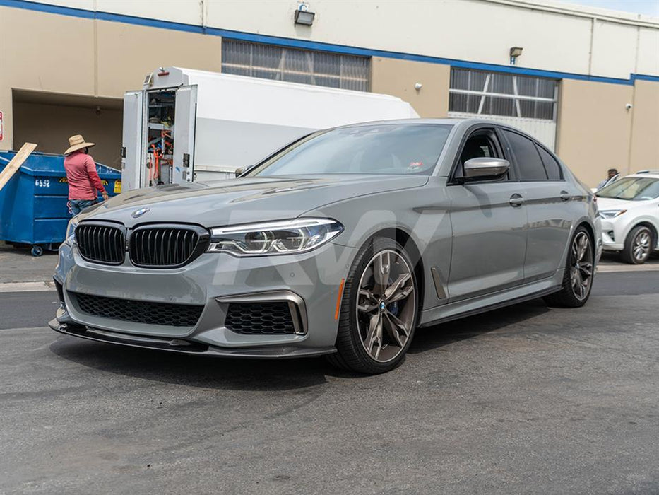 BMW G30 3D Style Carbon Fiber Front Lip Spoiler