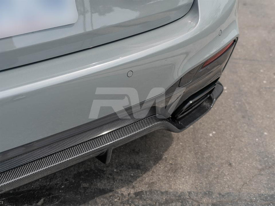 BMW G30 3D Style Carbon Fiber Rear Diffuser