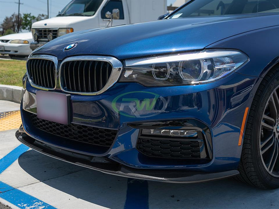 BMW G30 3D Style Carbon Fiber Front Lip Spoiler