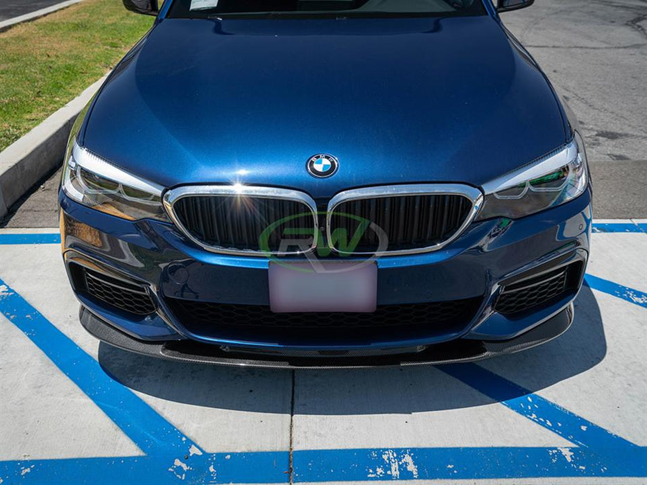 BMW G30 3D Style Carbon Fiber Front Lip Spoiler