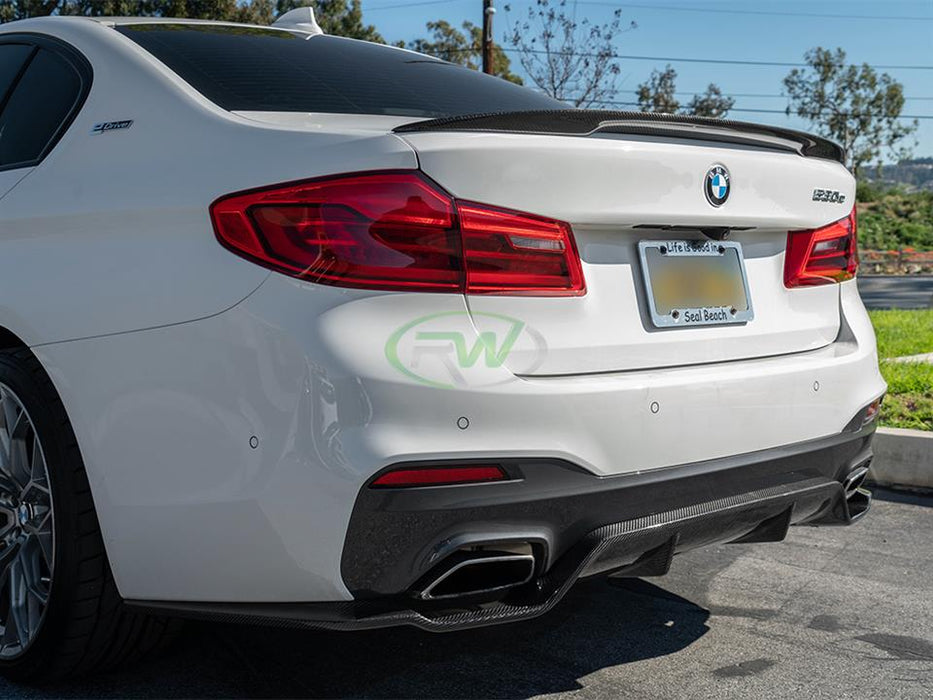 BMW G30 3D Style Carbon Fiber Rear Diffuser