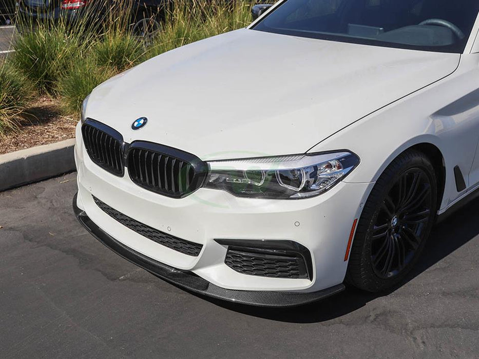 BMW G30 3D Style Carbon Fiber Front Lip Spoiler