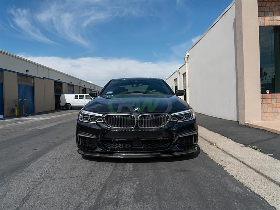 BMW G30 3D Style Carbon Fiber Front Lip Spoiler