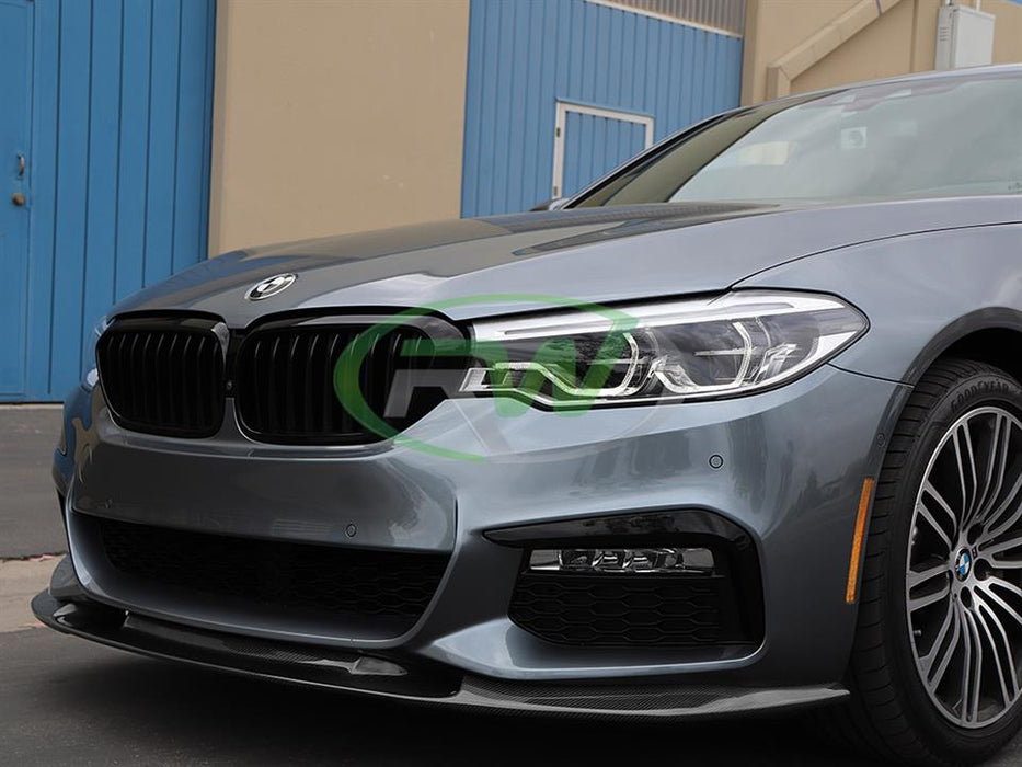 BMW G30 3D Style Carbon Fiber Front Lip Spoiler