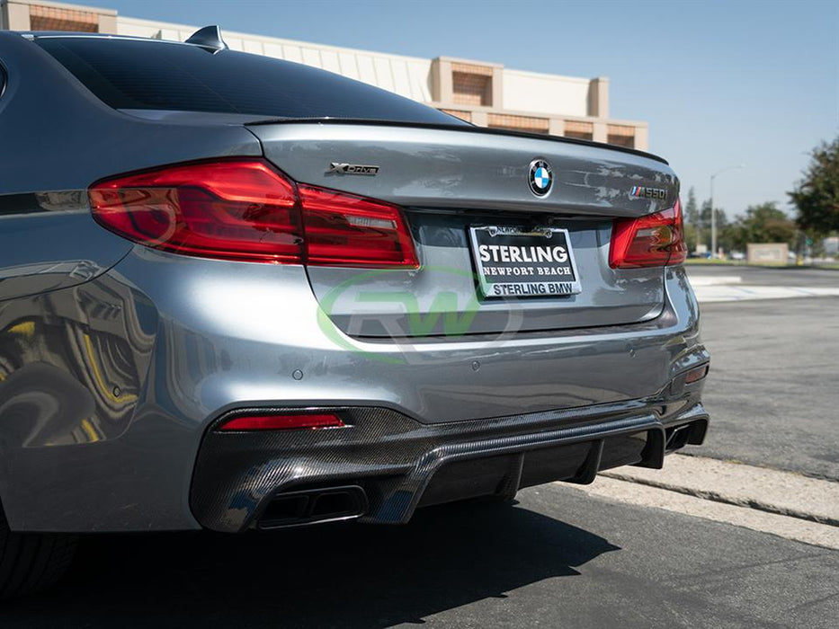 BMW G30 EC Style Carbon Fiber Rear Diffuser