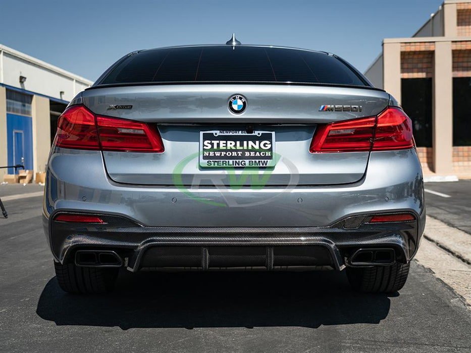 BMW G30 EC Style Carbon Fiber Rear Diffuser