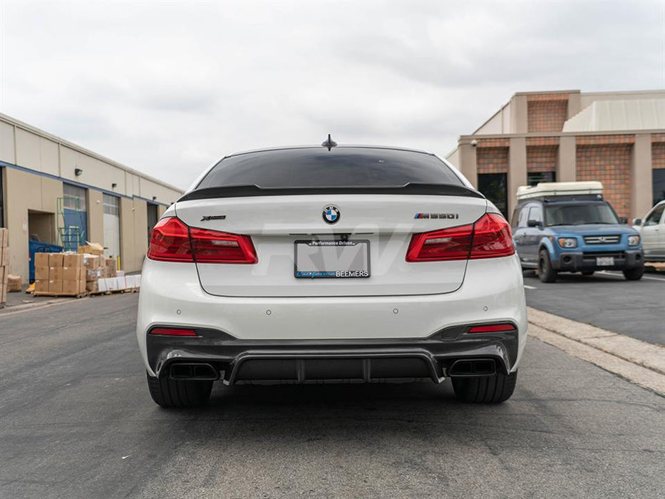 BMW G30 EC Style Carbon Fiber Rear Diffuser