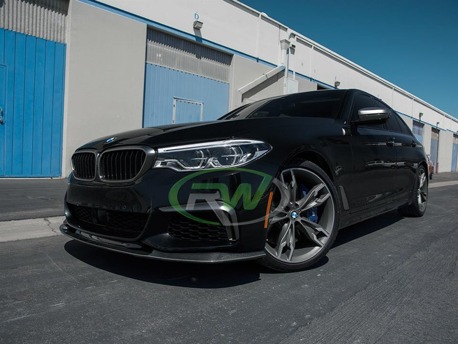 BMW G30 3D Style Carbon Fiber Front Lip Spoiler