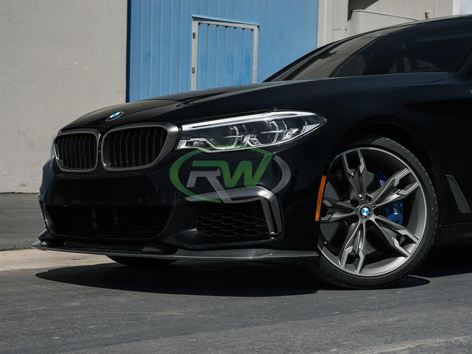 BMW G30 3D Style Carbon Fiber Front Lip Spoiler