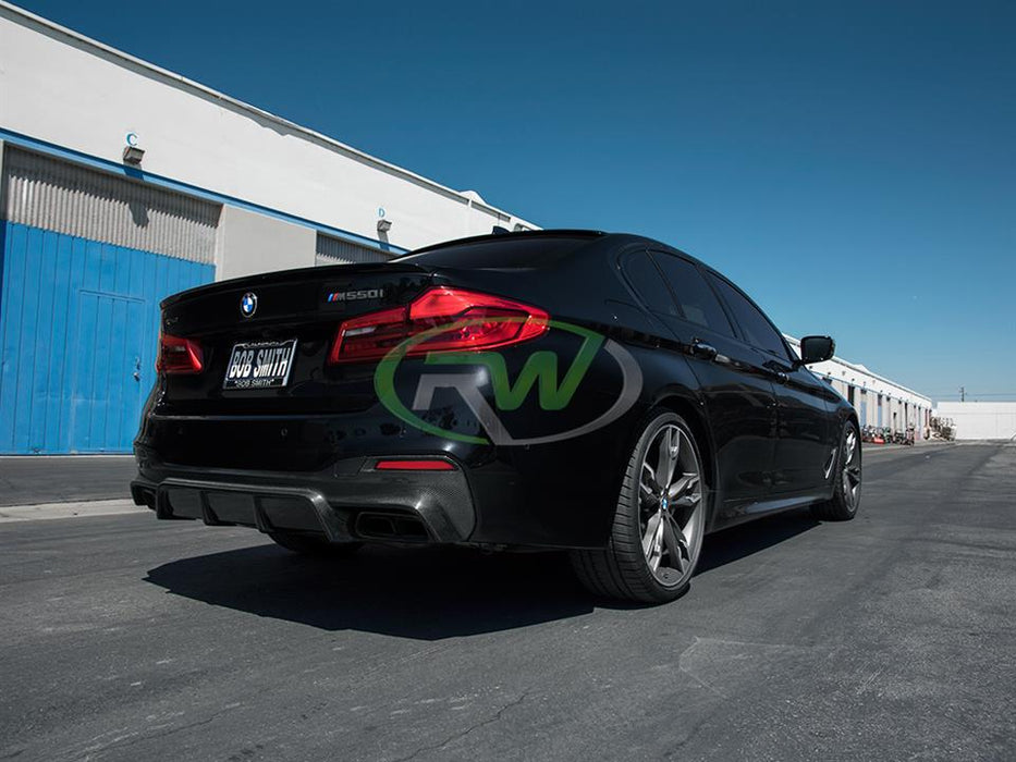 BMW G30 EC Style Carbon Fiber Rear Diffuser