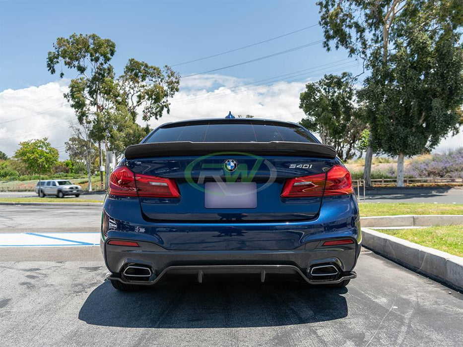 BMW G30 3D Style Carbon Fiber Rear Diffuser