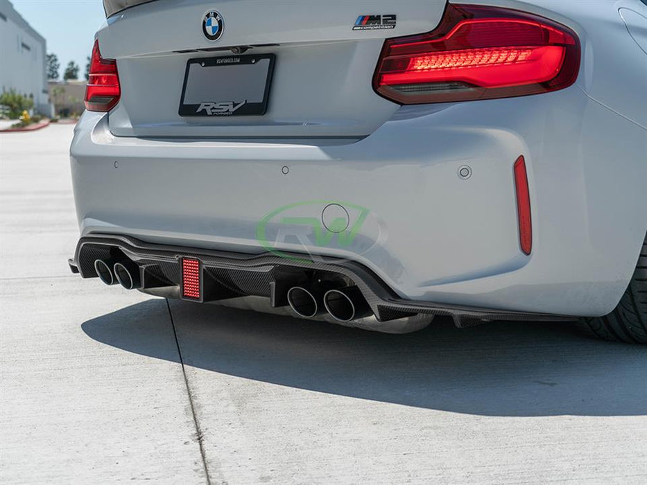 BMW F87 M2 Carbon Fiber Kholen Style Diffuser